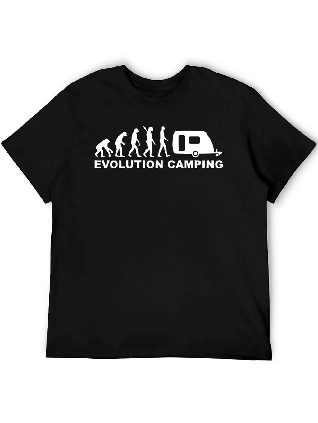 Evolution Camping Black Graphic T-Shirt