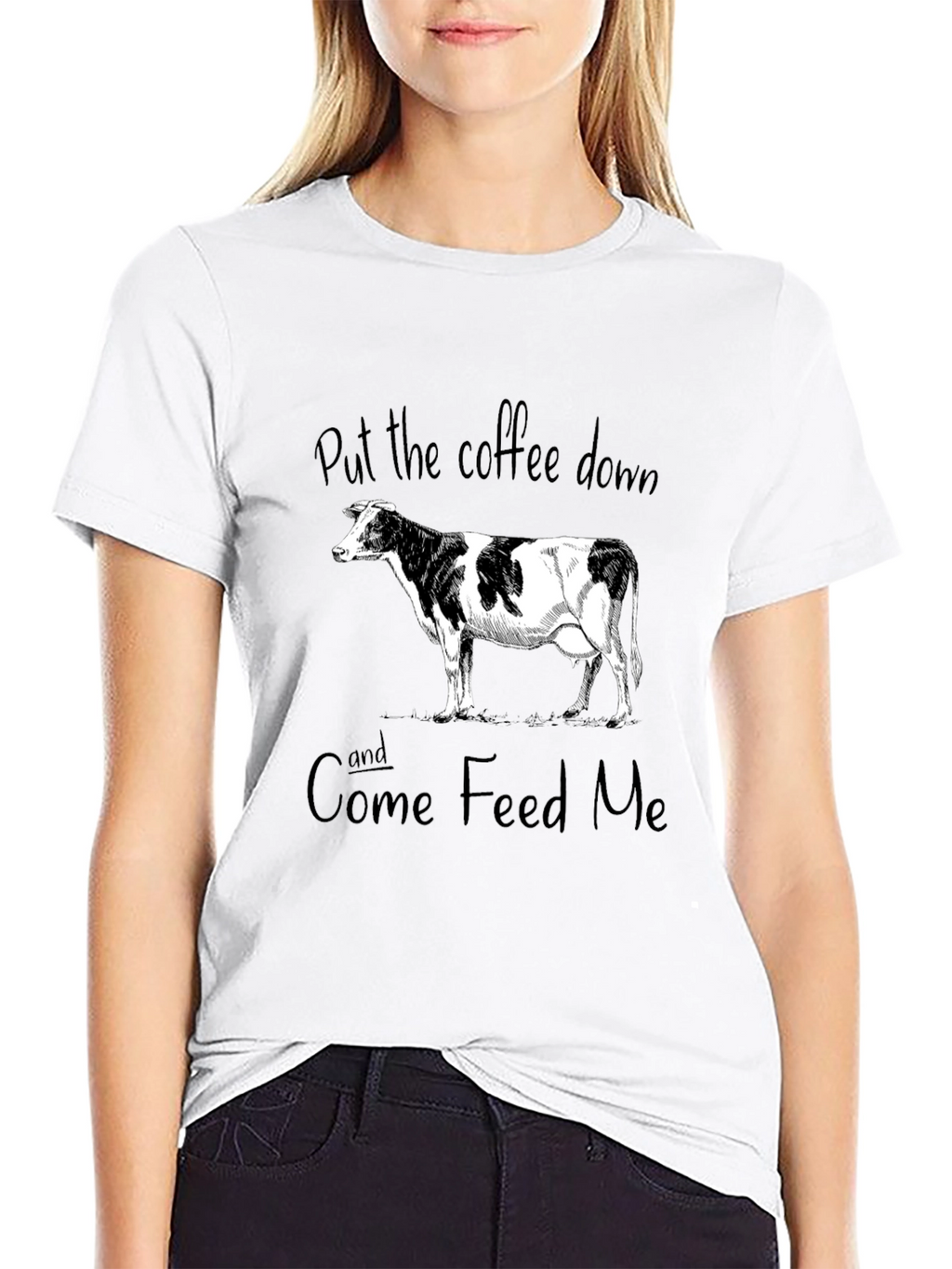 Funny Cow Graphic T-Shirt