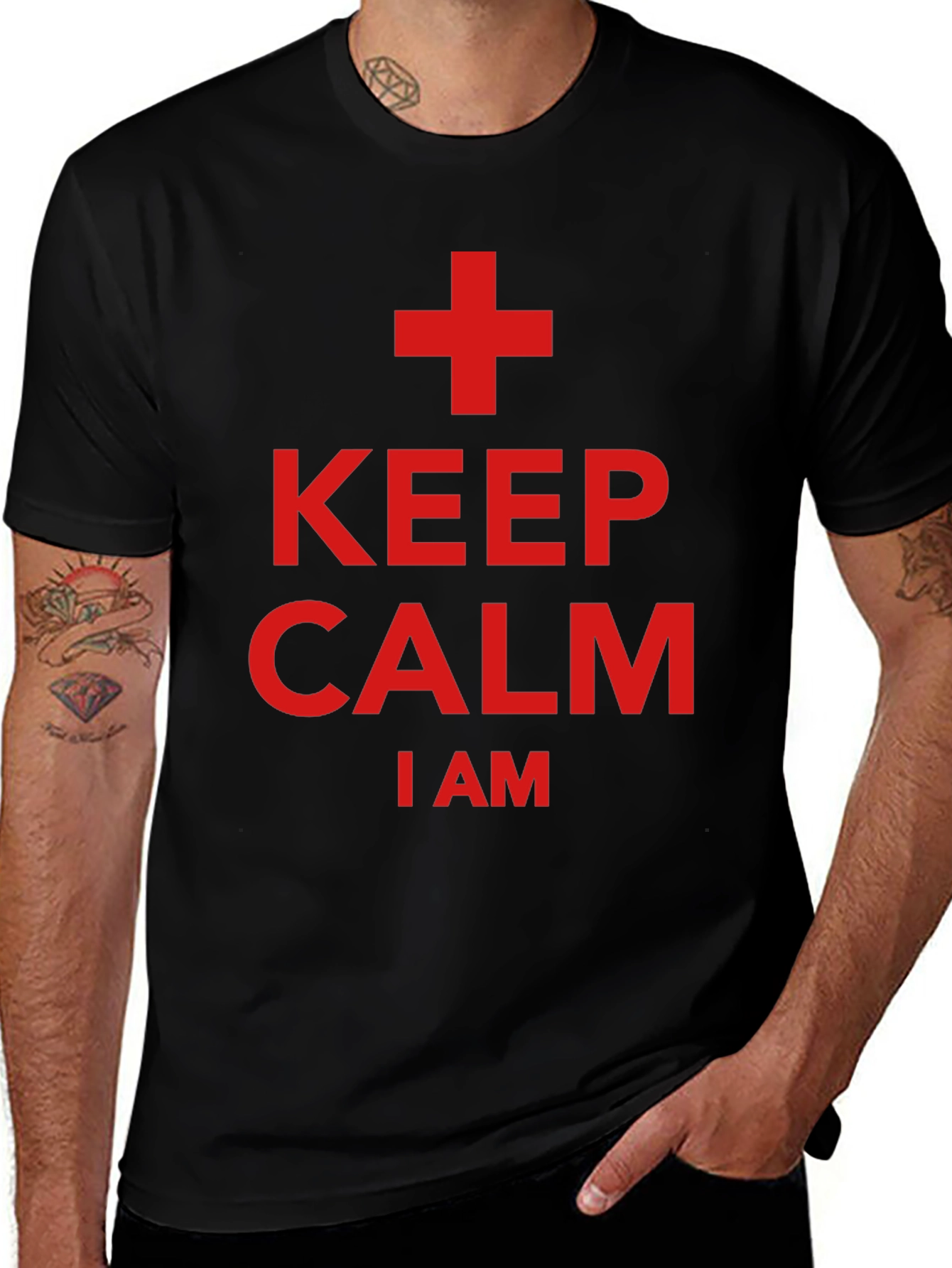 Keep Calm I Am A + T-Shirt