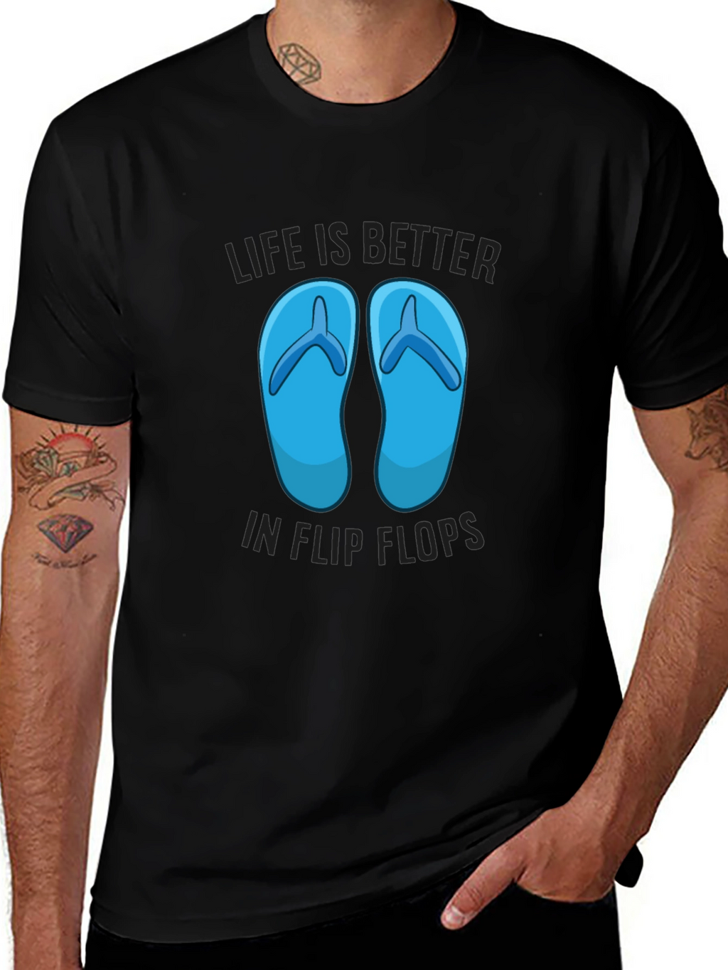 Life Is Better In Flip Flops Graphic T-Shirt