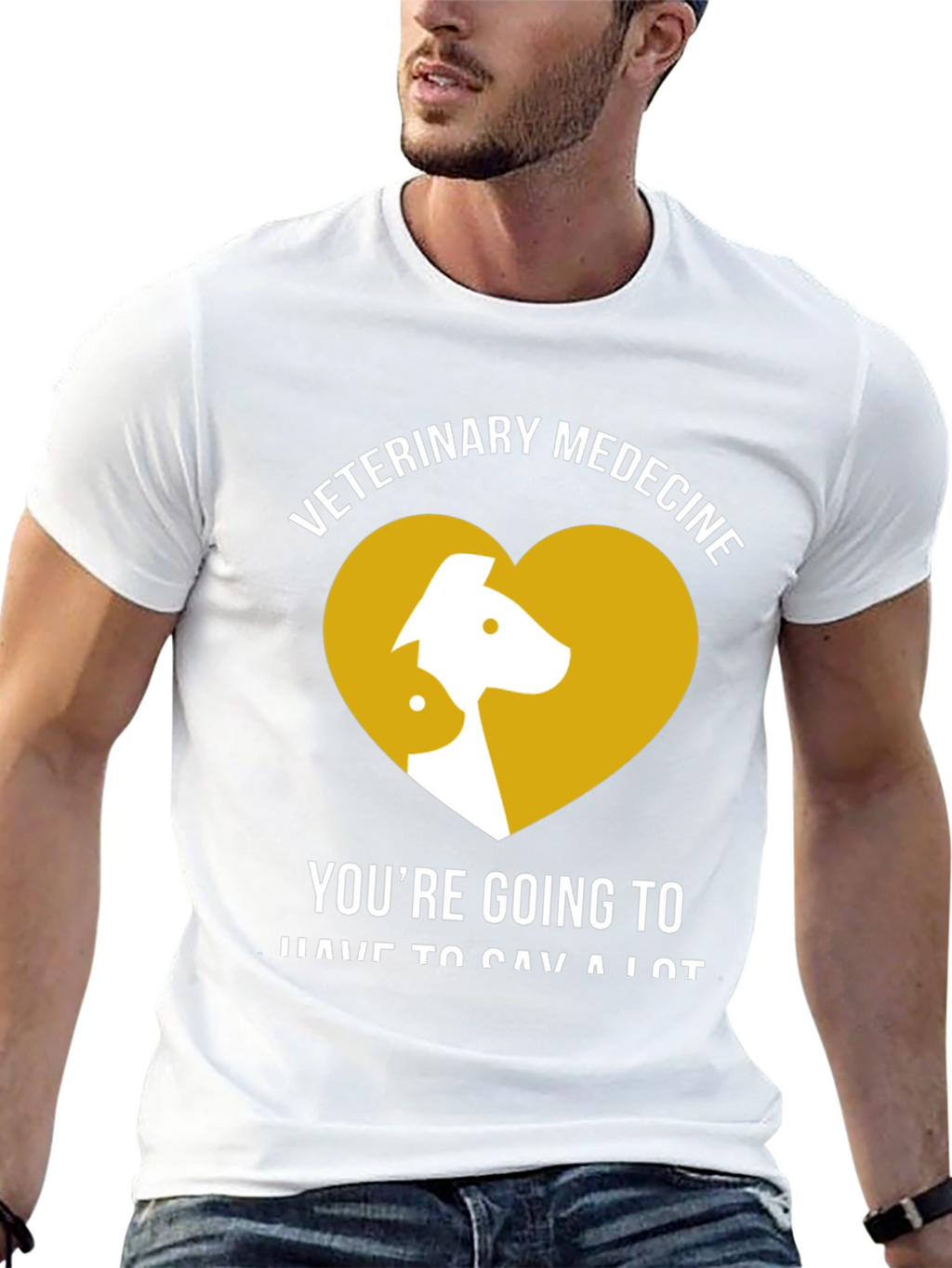 Veterinary Medicine Heart T-Shirt - Pet Vet Tee