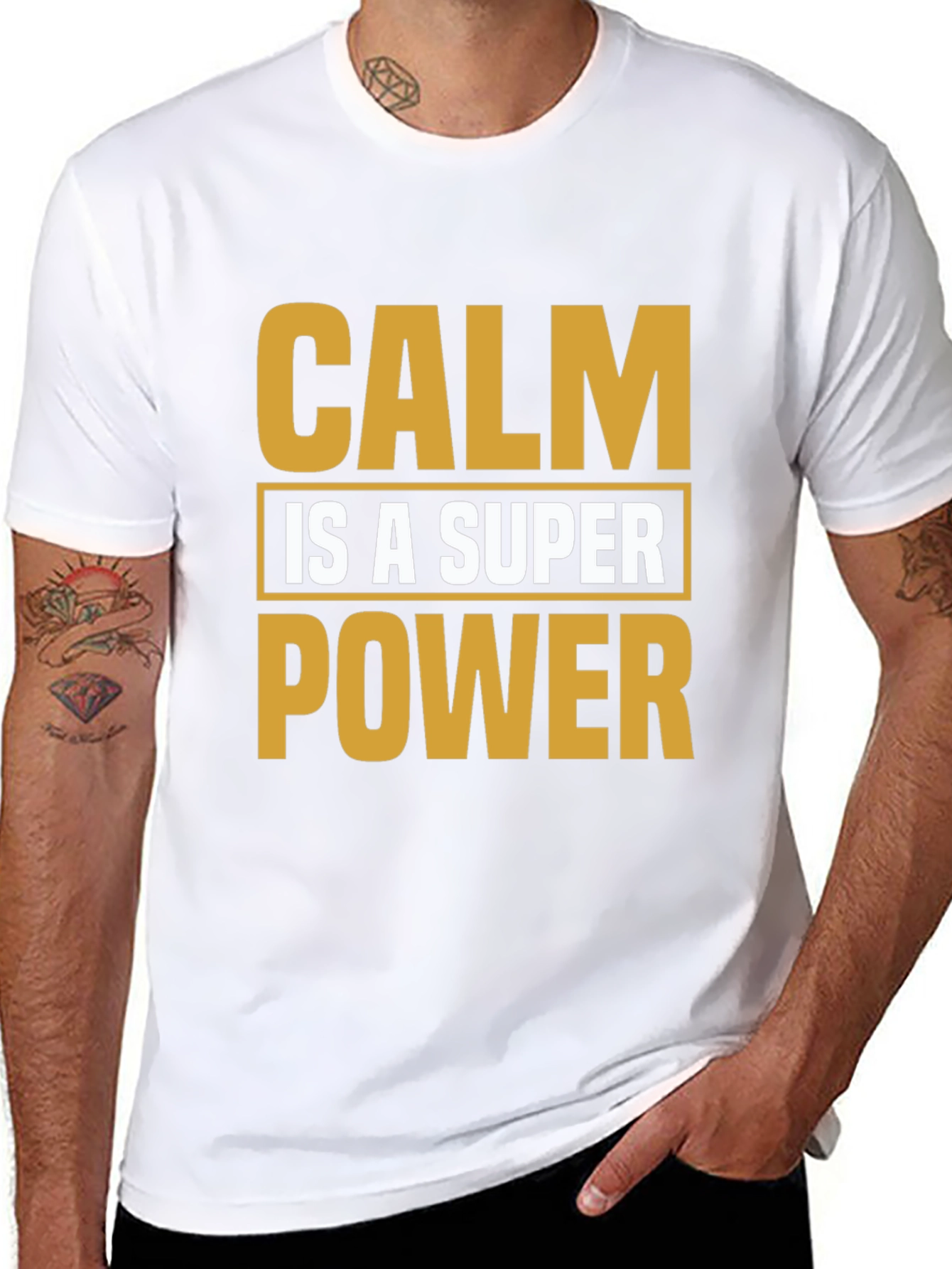 Calm is a Superpower Black T-Shirt