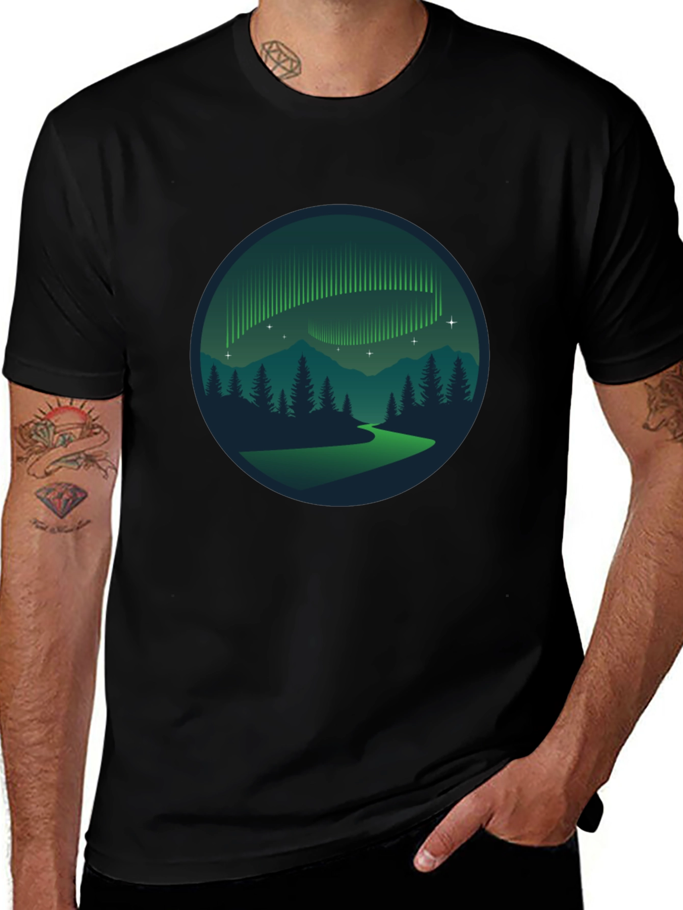 Aurora Borealis Graphic T-Shirt