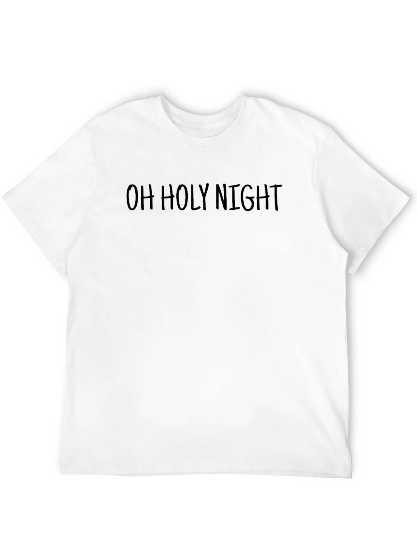 Oh Holy Night Graphic Tee - Black Holiday T-Shirt