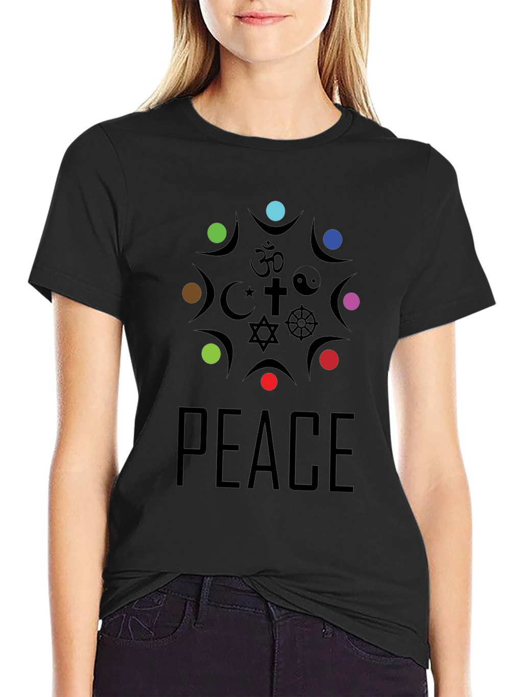 Unity Peace T-Shirt - Religious Symbol Design