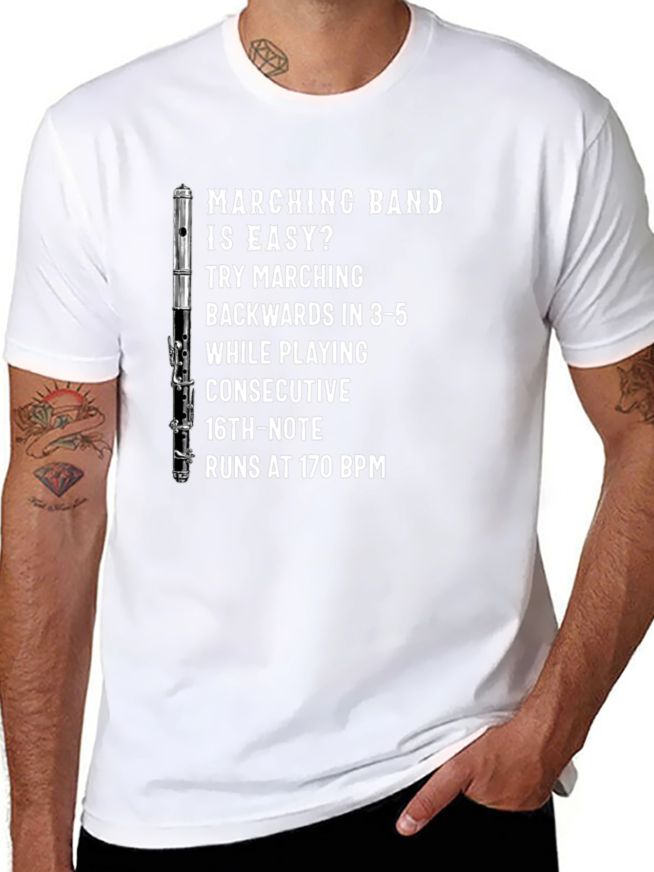 Marching Band Music Humor T-Shirt