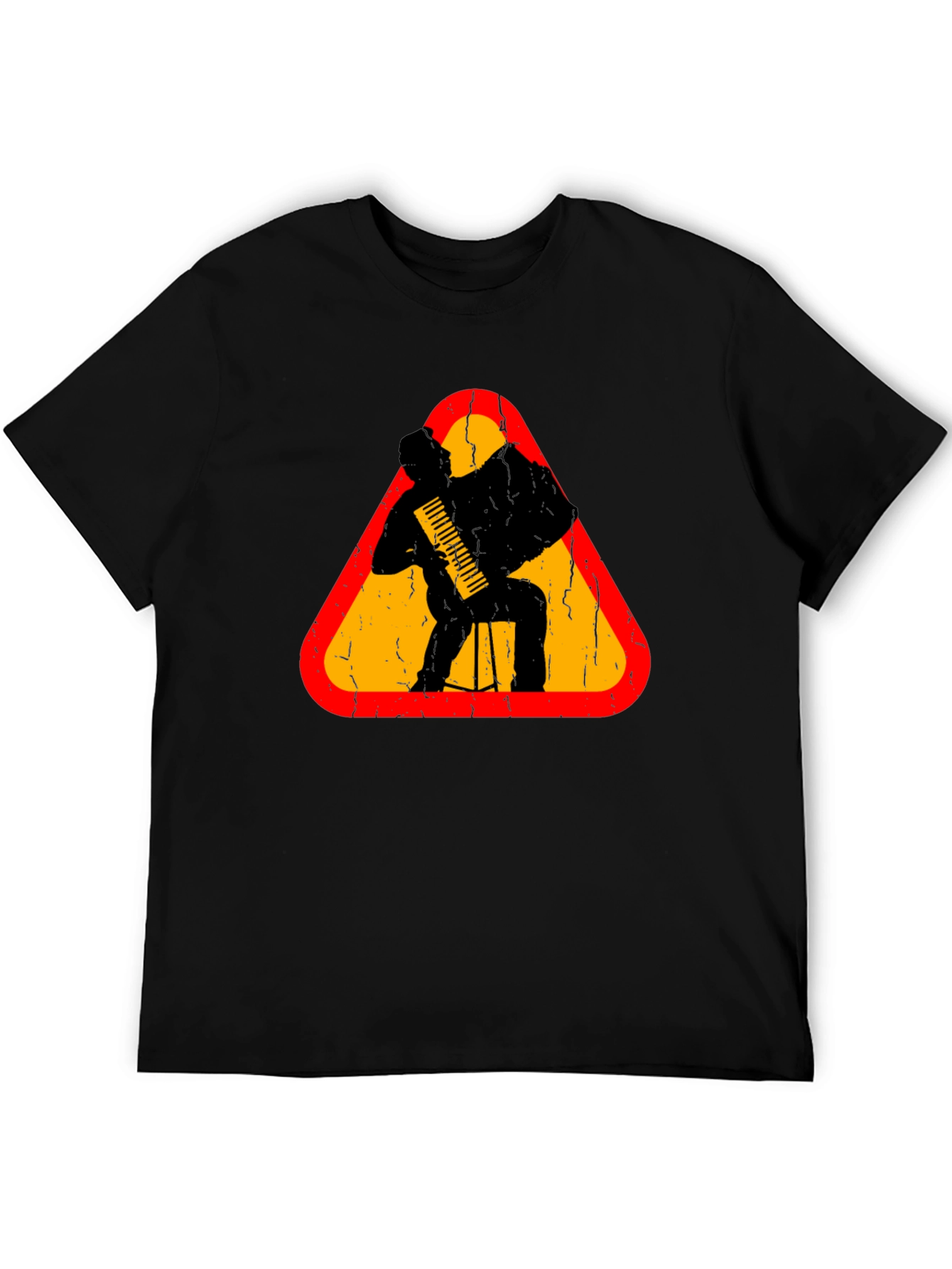 Accordion Player Graphic Tee - Music Lover T-Shirt
