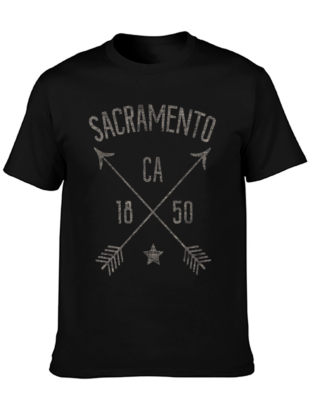 Sacramento CA T-Shirt - Crossed Arrows Design