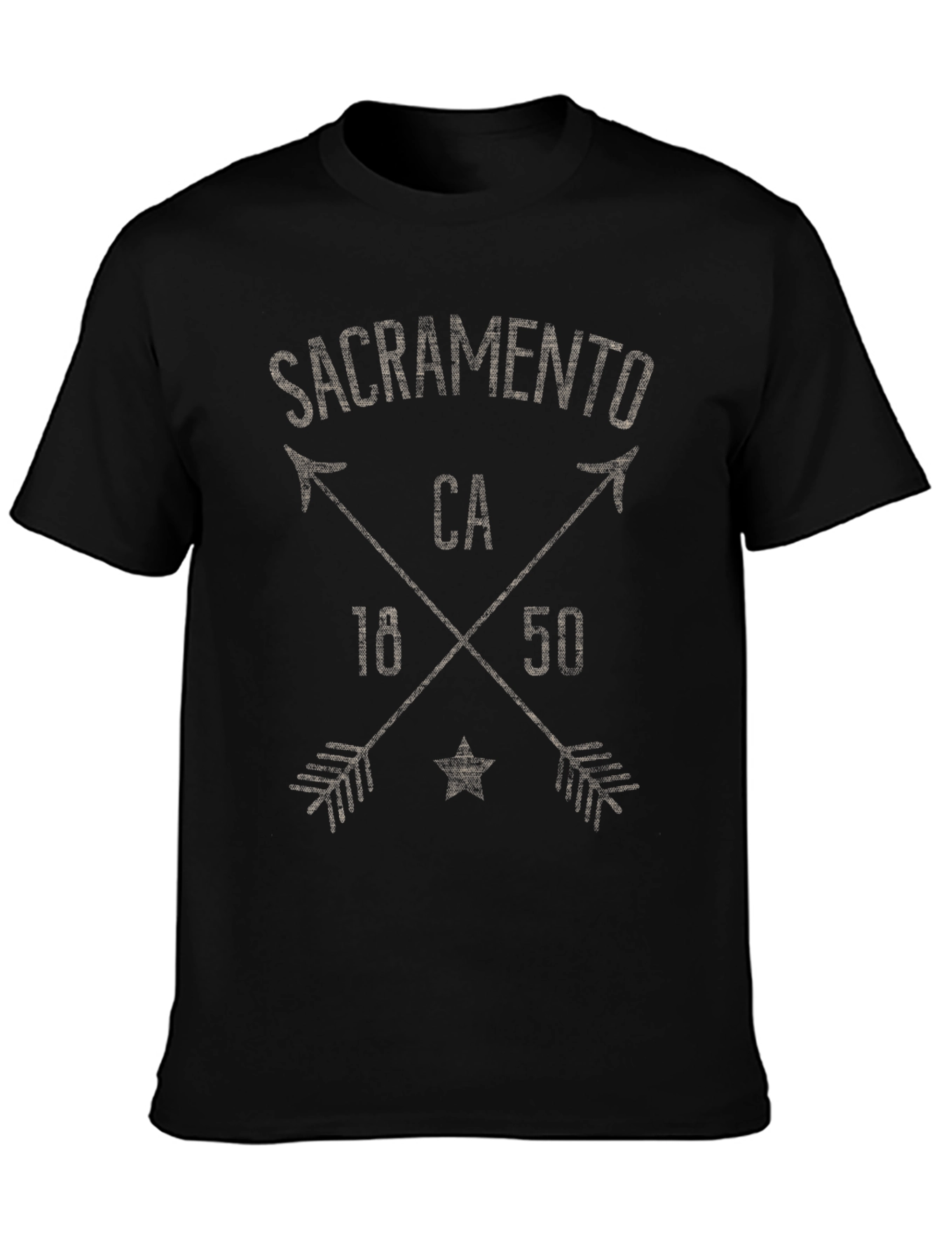 Sacramento CA T-Shirt - Crossed Arrows Design