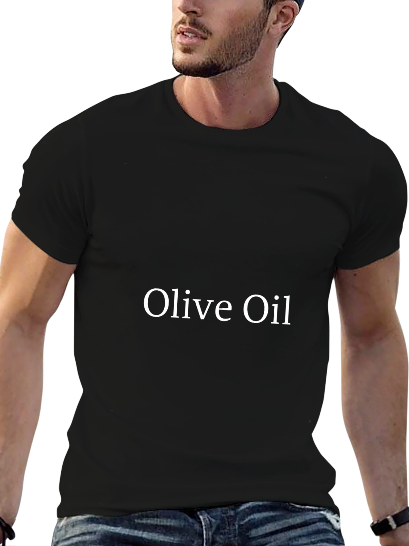 Olive Oil Black T-Shirt