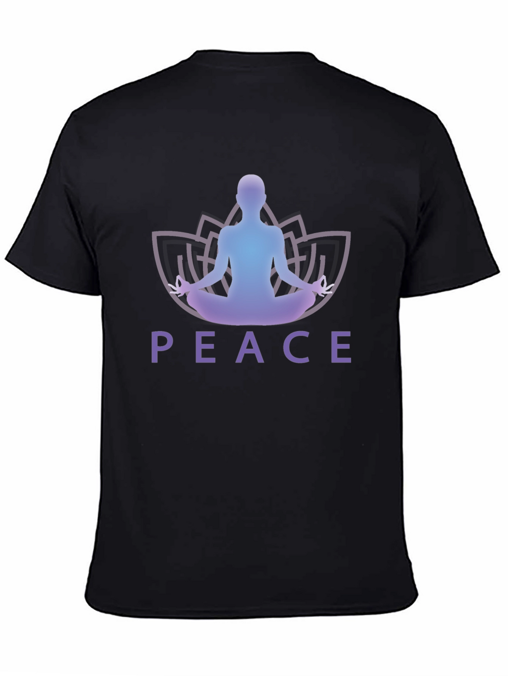 Peace Yoga Lotus Mens Graphic Tee