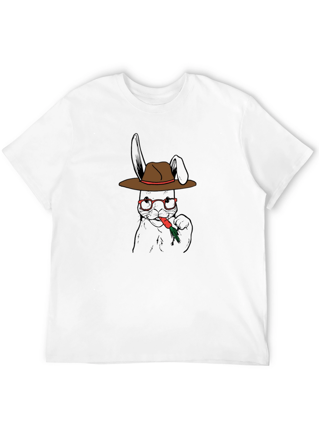 Cool Rabbit in Hat Graphic Tee