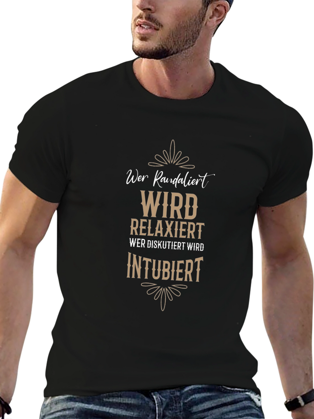 Humorous Wer Randalier Black T-Shirt