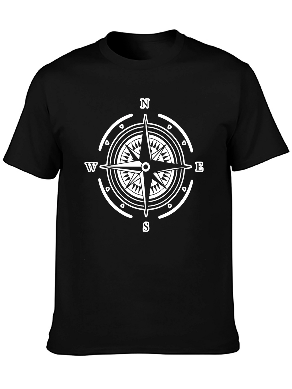 Compass Rose Graphic Tee - Stylish Nautical Design