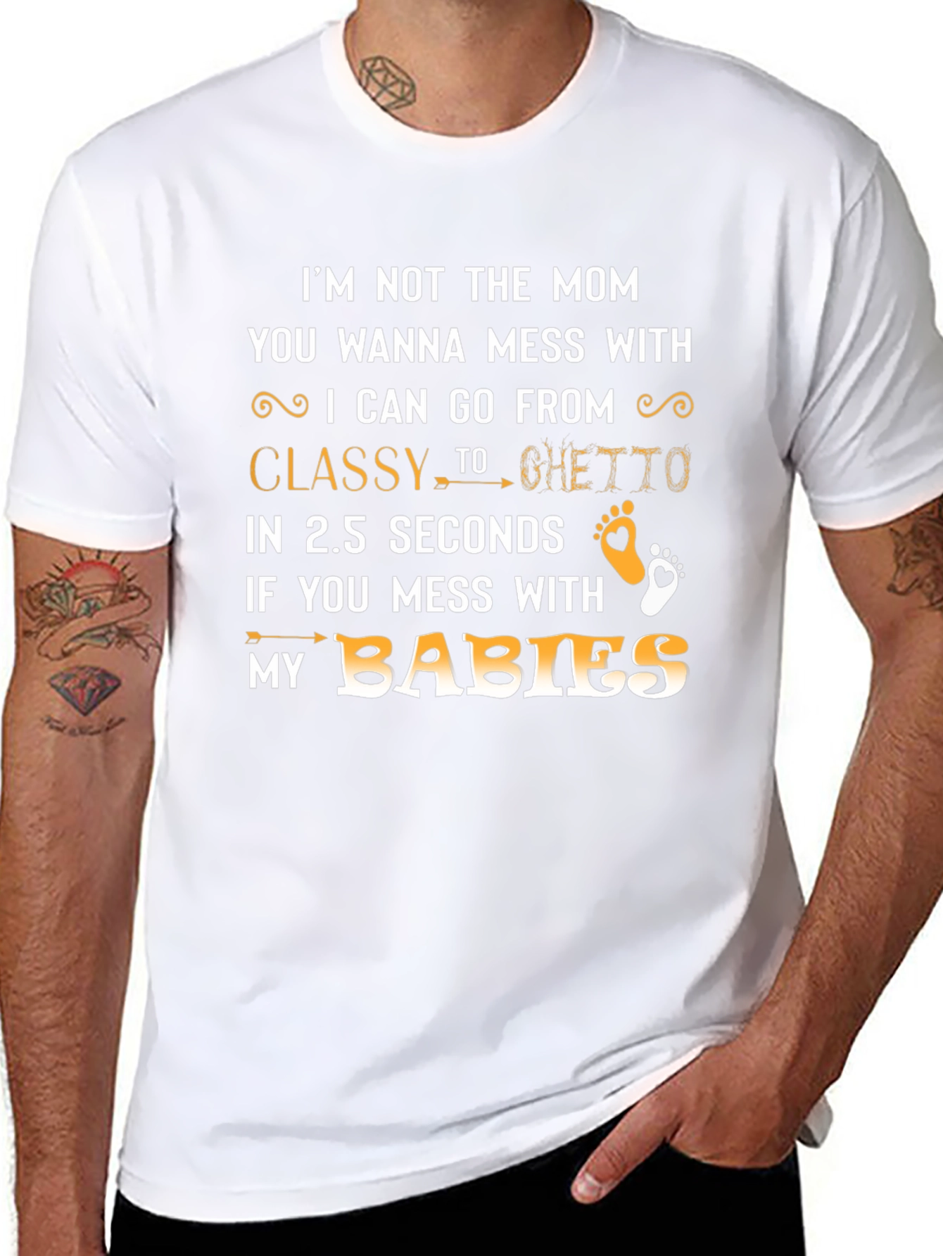 Mom Mode T-Shirt - Classy to Ghetto in 2.5 Seconds!