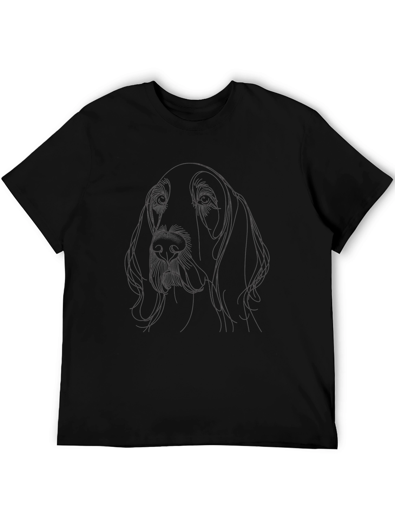 Dog Line Art Graphic Tee