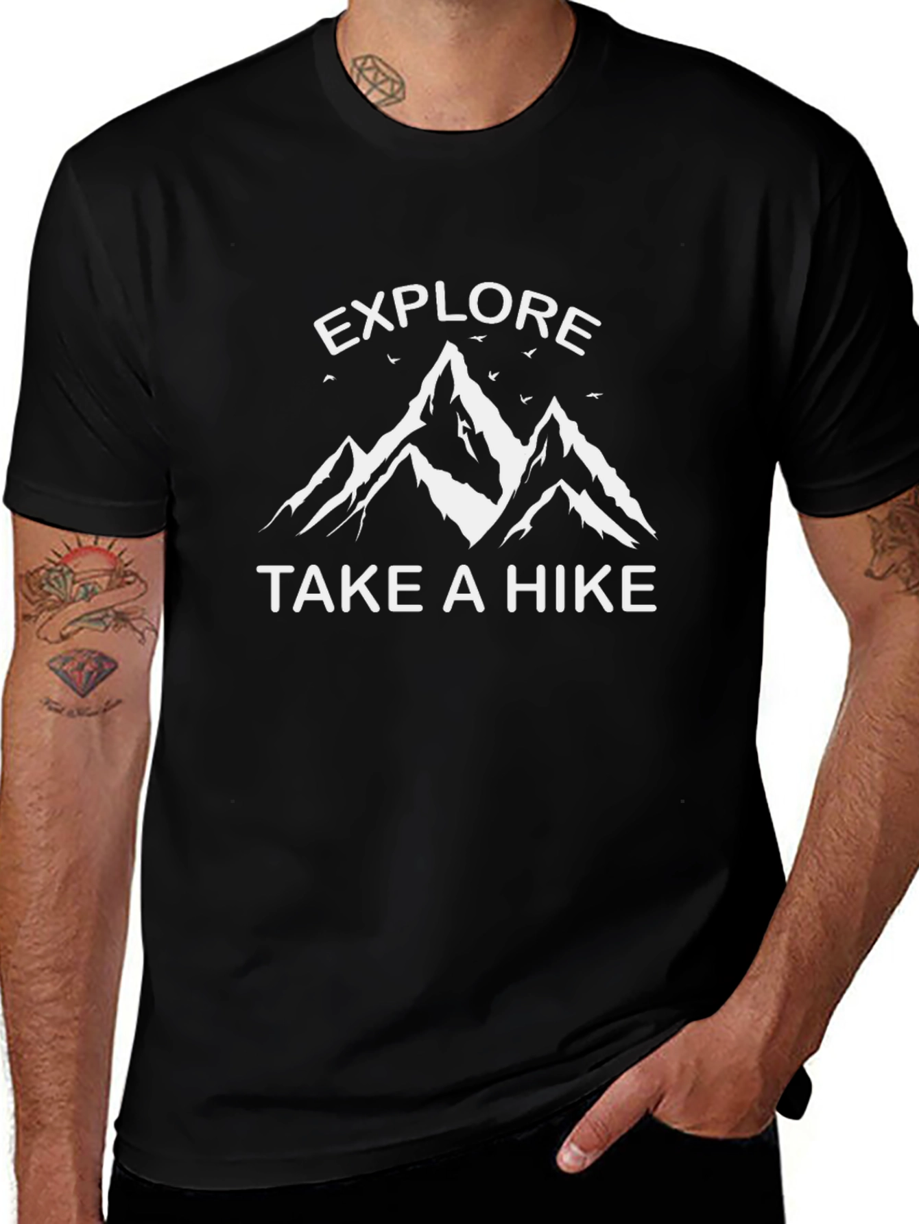 Explore Take A Hike Mountain Graphic Tee