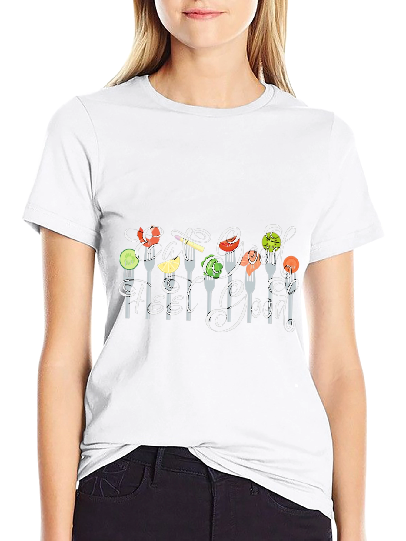 Eat Good Feel Good T-Shirt Black