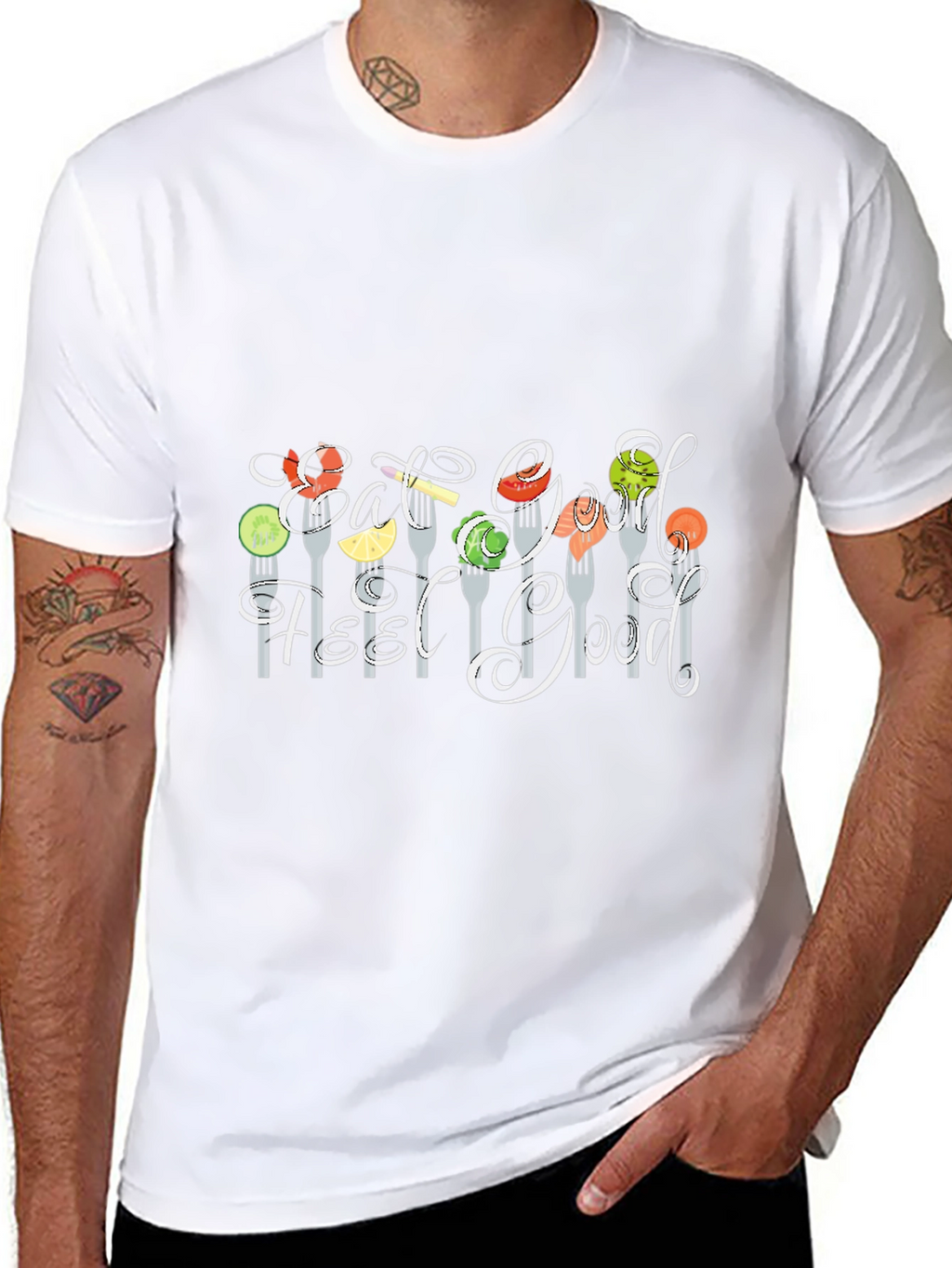 Eat Good Feel Good T-Shirt Black