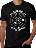 The Best Dentist Molar System Black T-Shirt