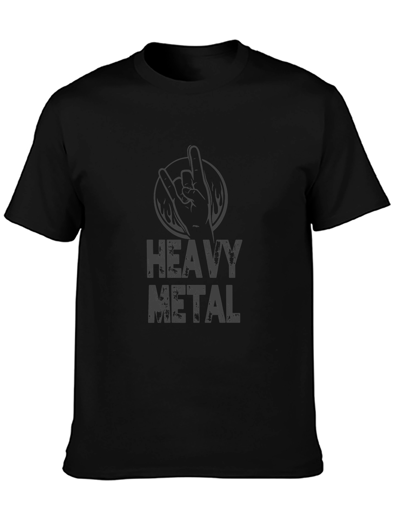 Heavy Metal Graphic Print T-Shirt