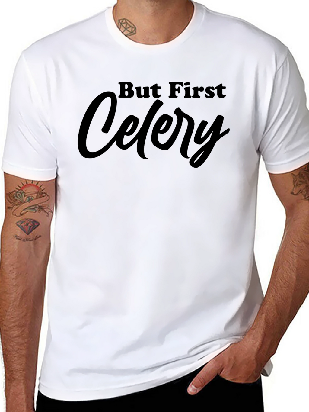 But First Celery Graphic Tee