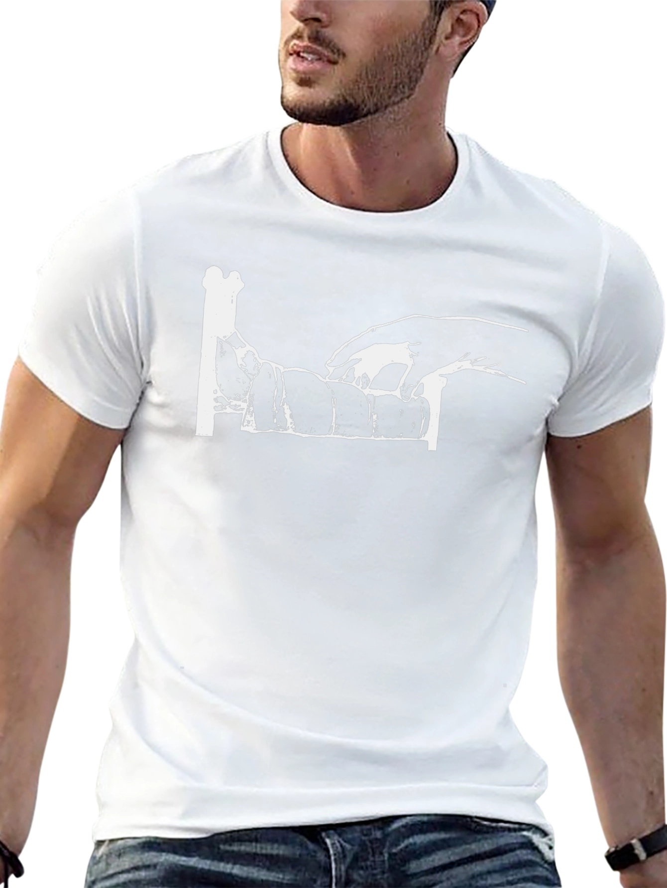 Unique Artistic Black T-Shirt for Men