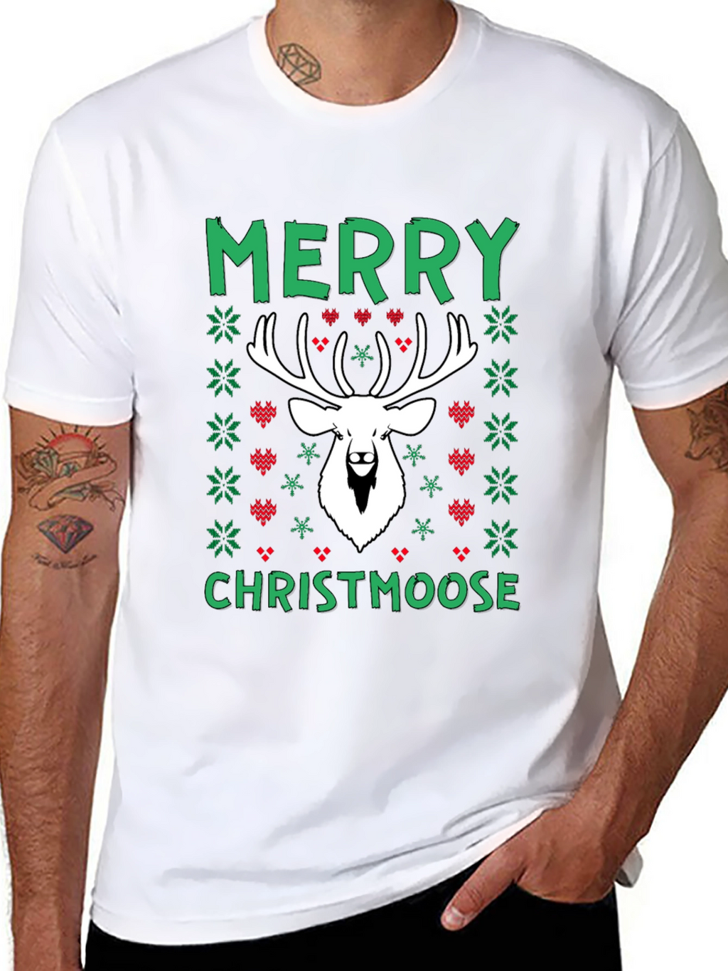 Merry Christmoose T-Shirt Holiday Graphic Tee