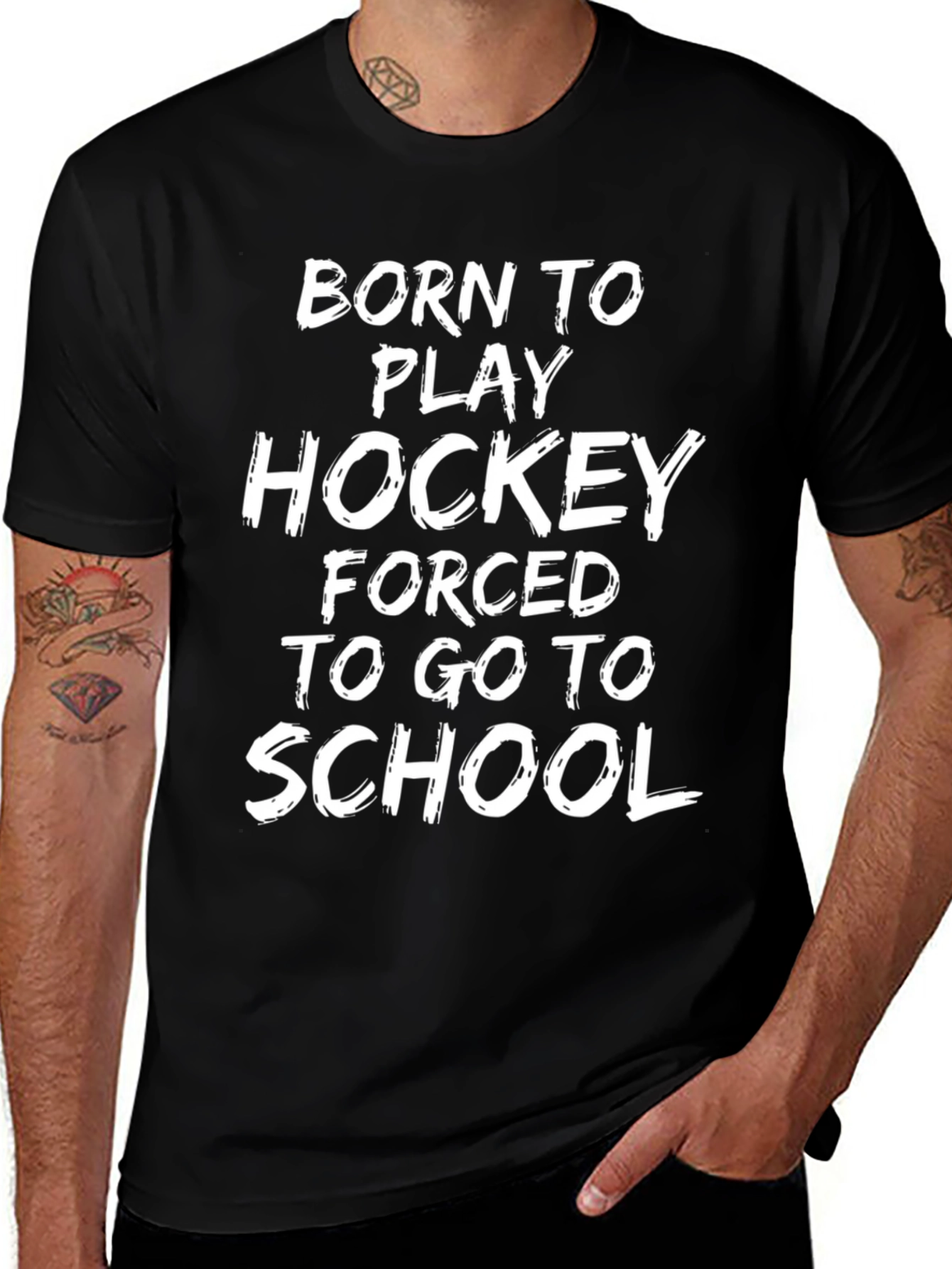 Born To Play Hockey T-Shirt