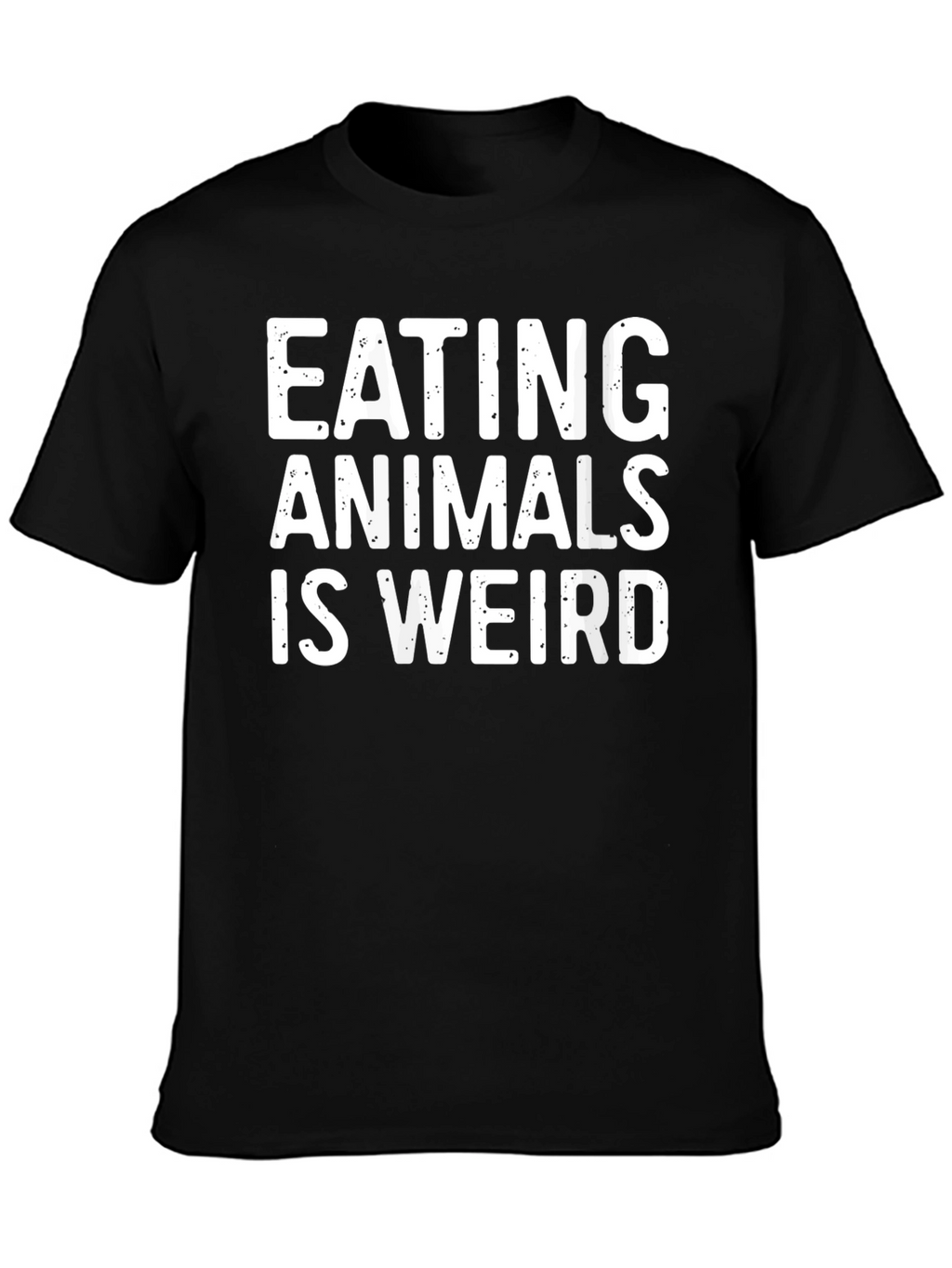 Eating Animals Is Weird Graphic Tee - Black