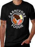 Carnivore Foodie Black T-Shirt - Meat Lover Tee