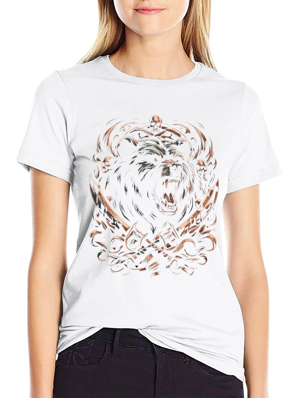 Bear Warrior Black T-Shirt