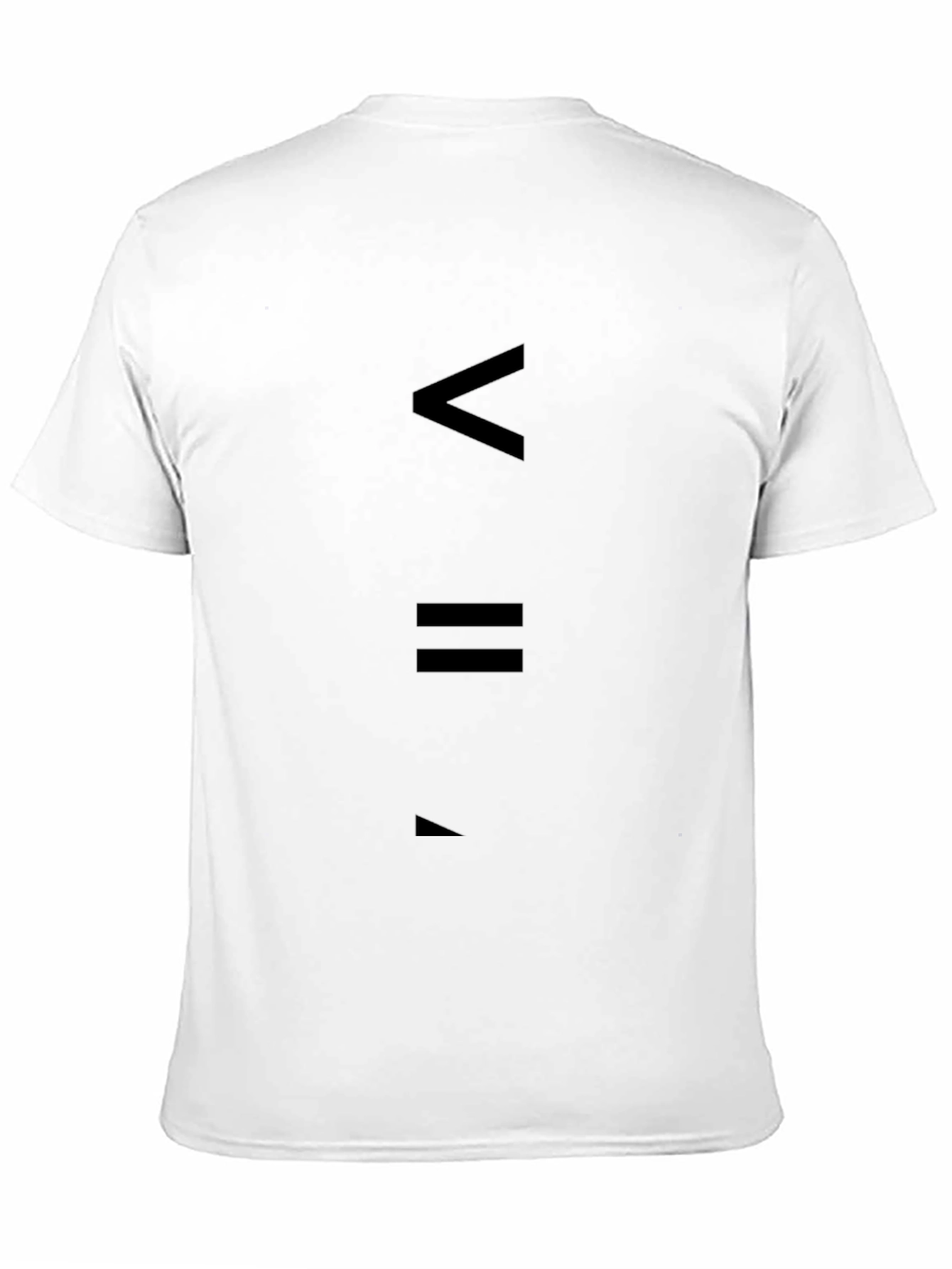 Minimalist Black T-Shirt with Geometric Design