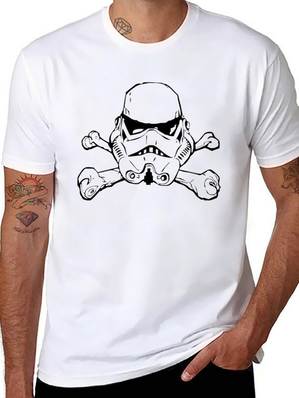 Stormtrooper Skull and Crossbones T-Shirt