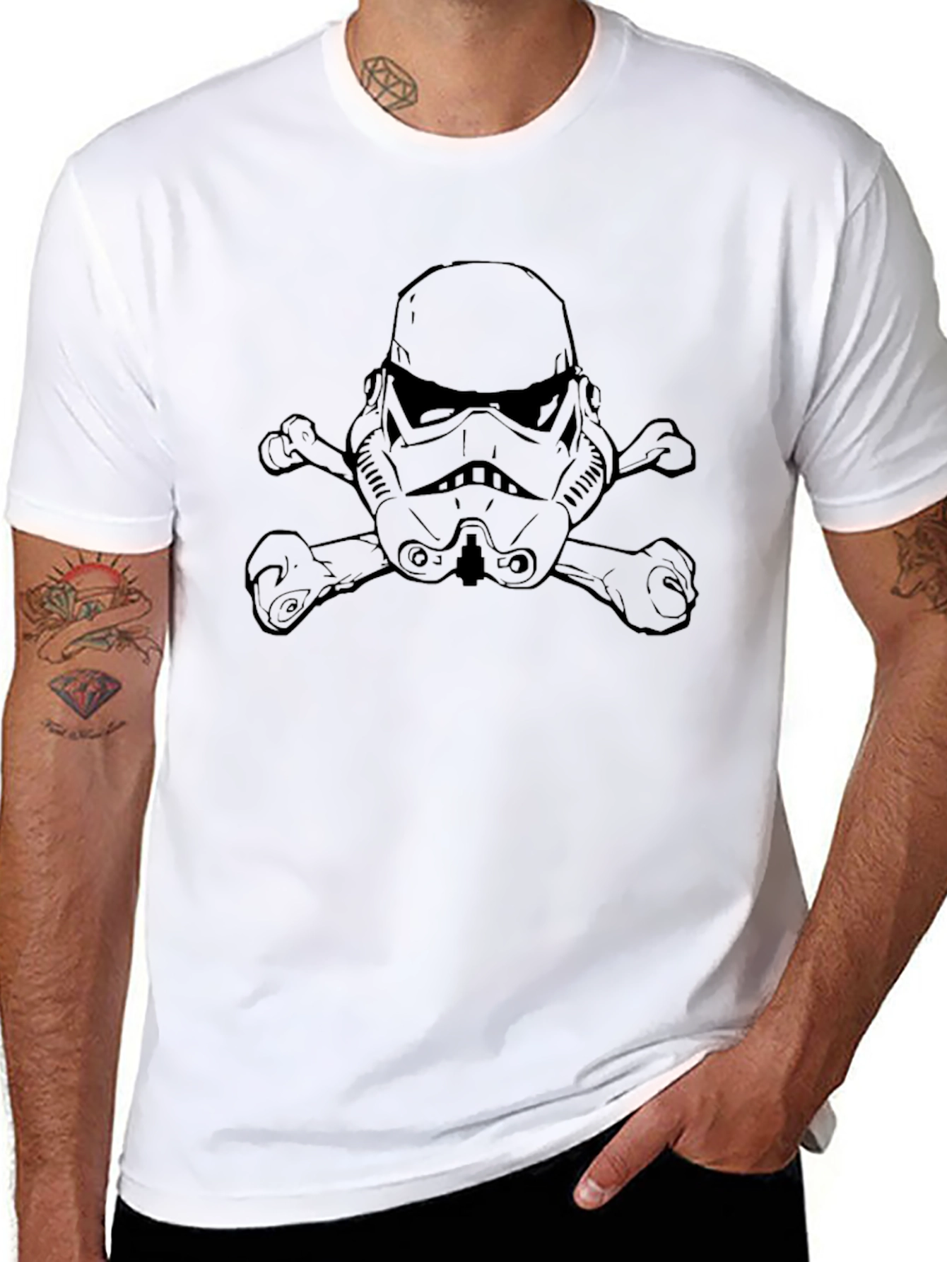 Stormtrooper Skull and Crossbones T-Shirt