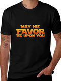 May His Favor Be Upon You Black T-Shirt