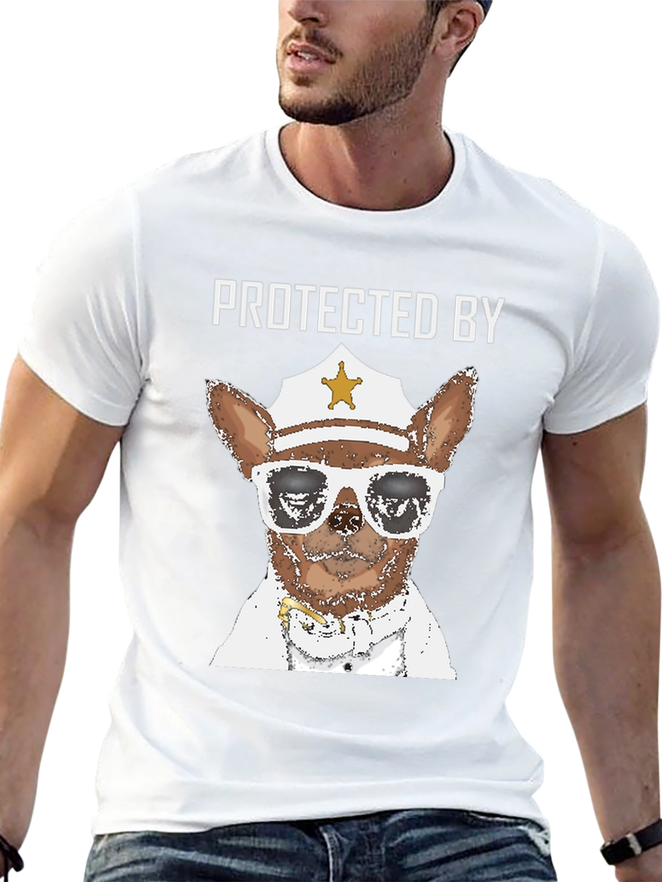 Protected By Dog Cop T-Shirt