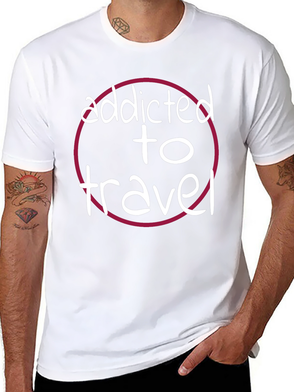 Addicted to Travel Graphic T-Shirt