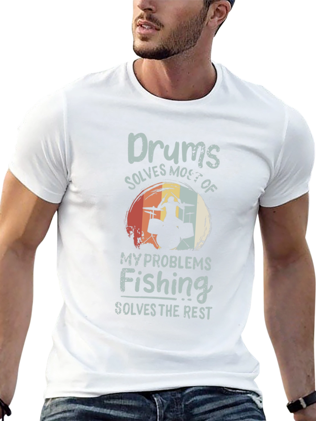 Drums and Fishing T-Shirt