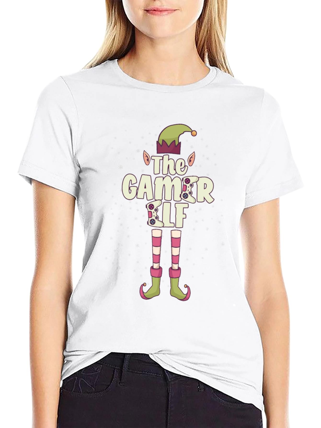 Gamer Elf T-Shirt - Funny Christmas Tee