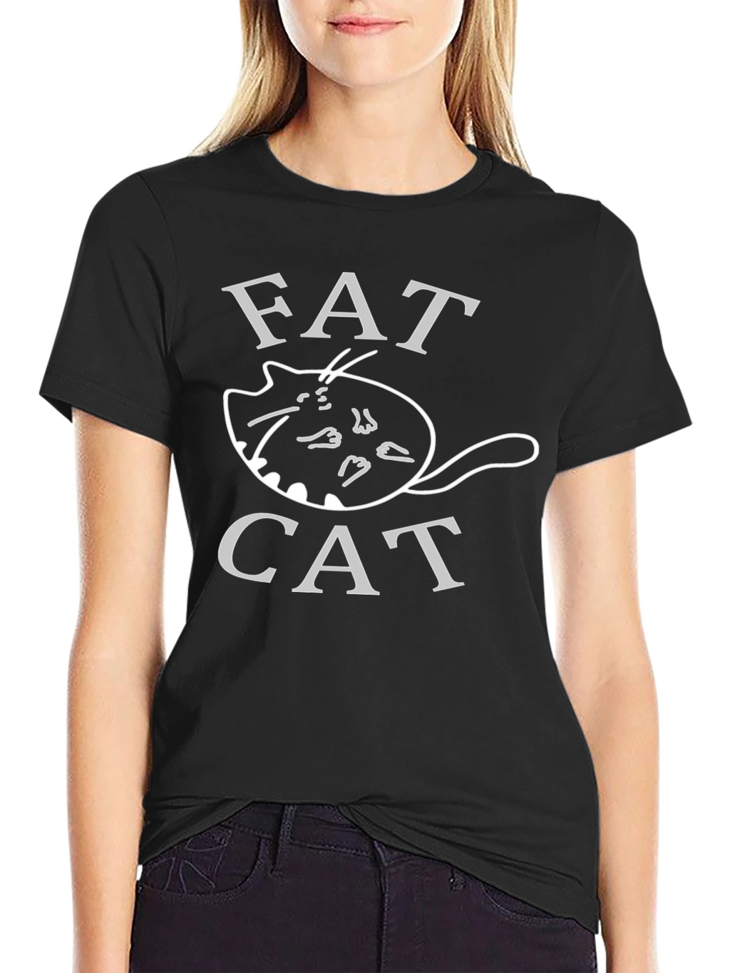 Fat Cat Graphic Tee - Unisex Crew Neck T-Shirt