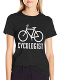 Cyclologist Graphic T-Shirt - Black Cycling Humor