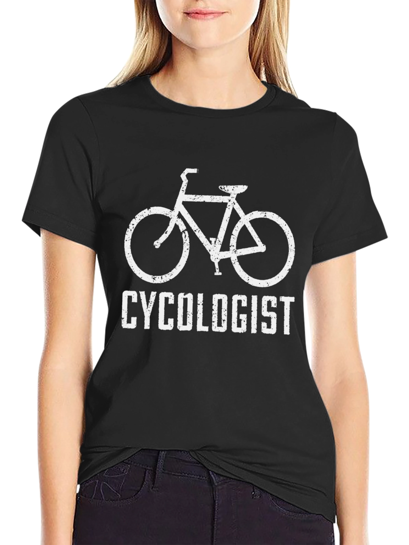 Cyclologist Graphic T-Shirt - Black Cycling Humor
