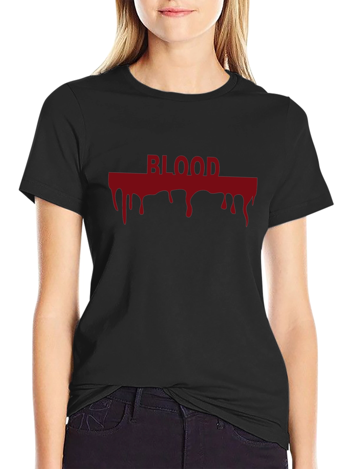 Blood Drip Graphic Tee - Dark Humor T-Shirt