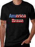 America Brave Patriotic Graphic Tee