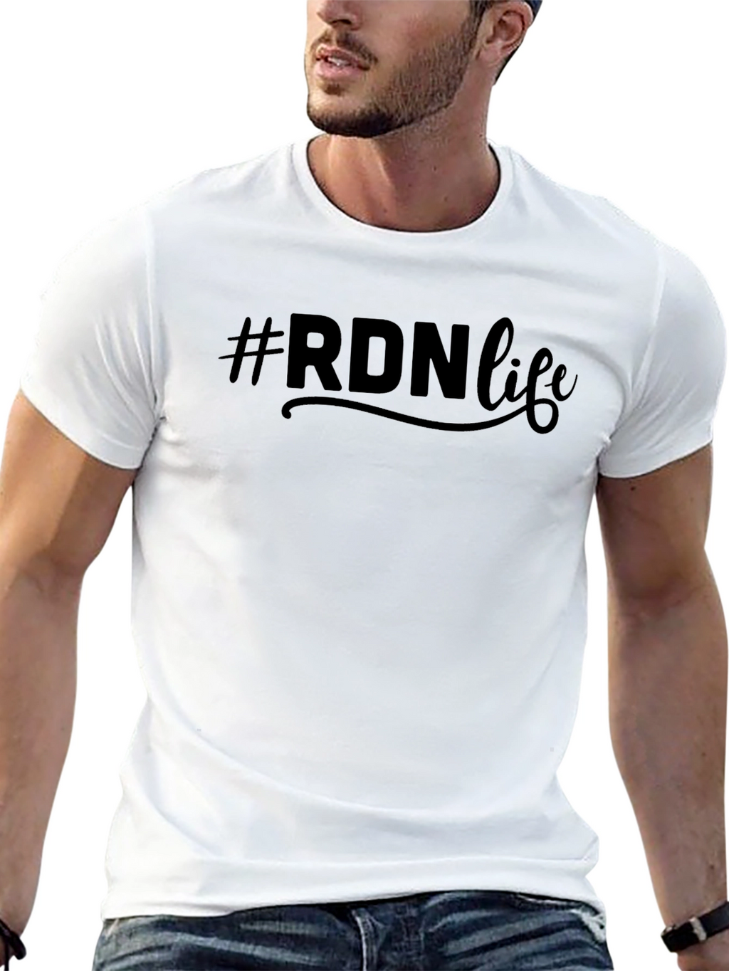 #RDN Life Black T-Shirt - Registered Dietitian Nutritionist