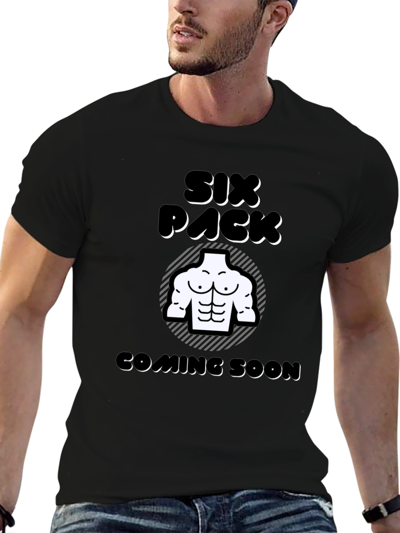Six Pack Coming Soon Mens T-Shirt