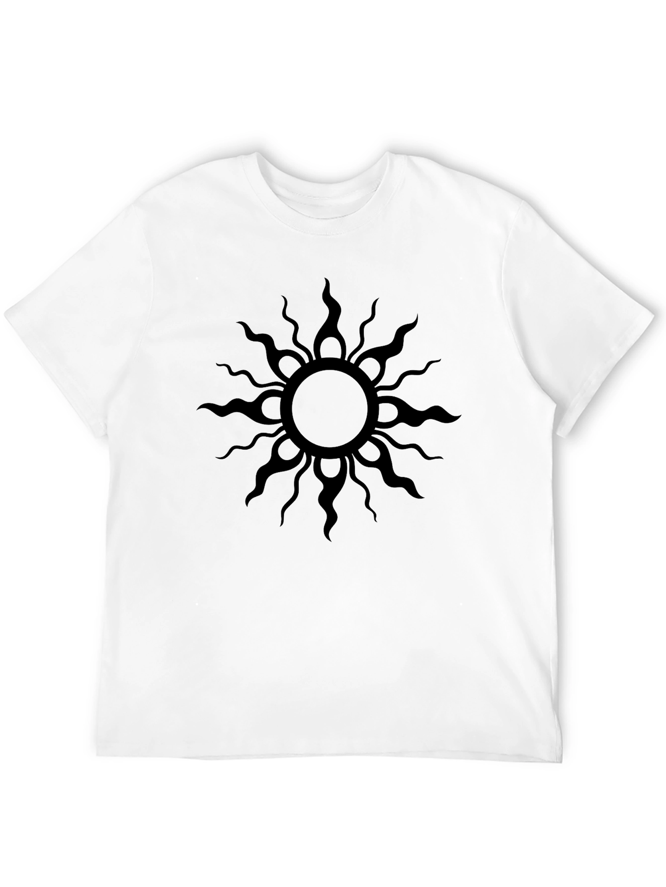 Black Sun Graphic Tee - Mens Casual Shirt