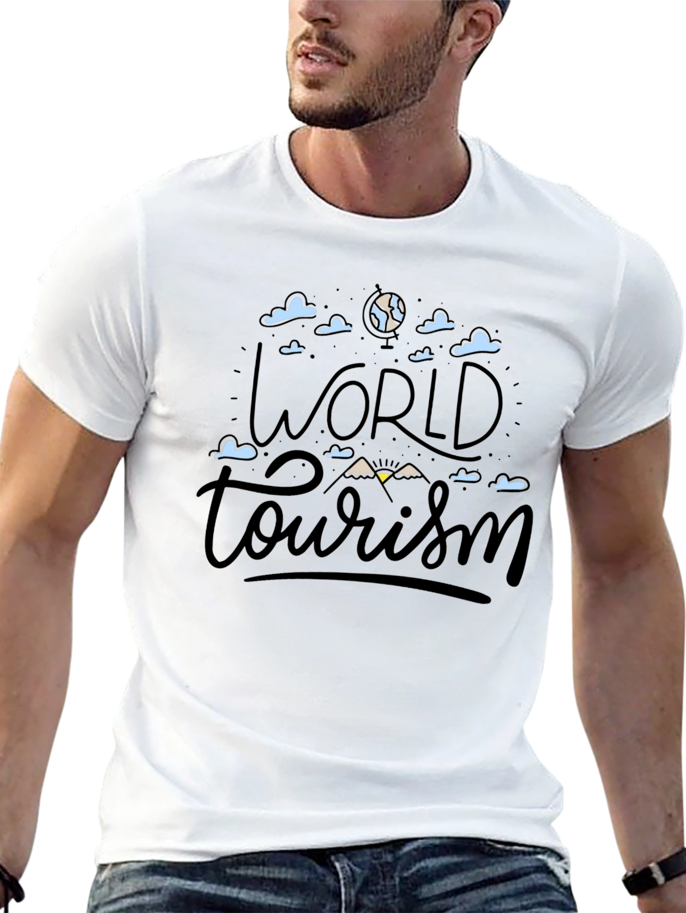 World Tourism Graphic Tee - Adventure Awaits!