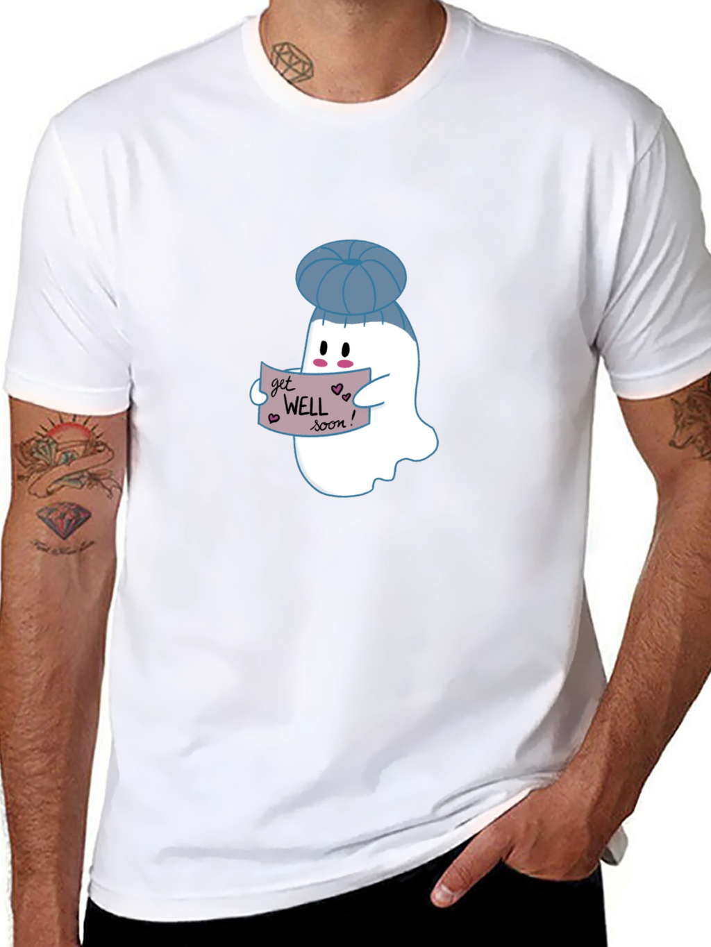 Cute Ghost Get Well Soon T-Shirt